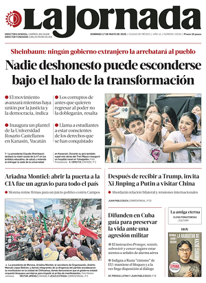 Prima pagina La Jornada di oggi - Quotidiano estero