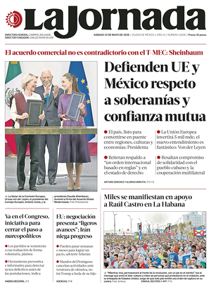 Prima pagina La Jornada di oggi - Quotidiano estero