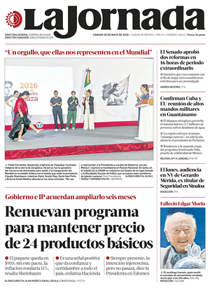 Prima pagina La Jornada di oggi - Quotidiano estero