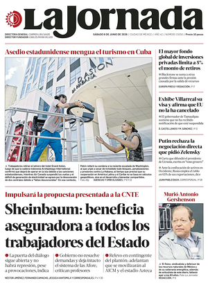 Prima pagina La Jornada di oggi - Quotidiano estero