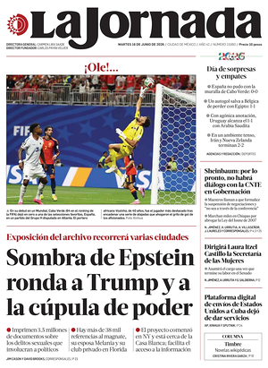 Prima pagina La Jornada di oggi - Quotidiano estero