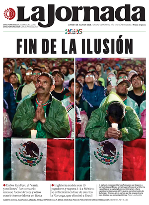 Prima pagina La Jornada di oggi - Quotidiano estero