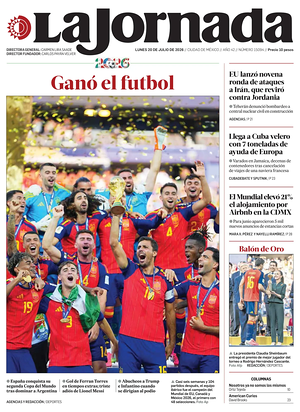 Prima pagina La Jornada di oggi - Quotidiano estero