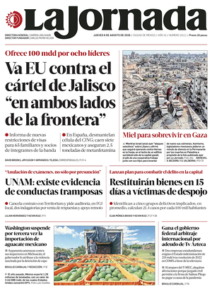 Prima pagina La Jornada di oggi - Quotidiano estero