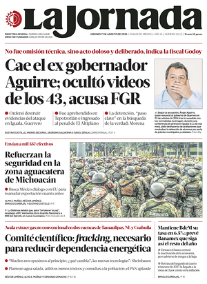 Prima pagina La Jornada di oggi - Quotidiano estero