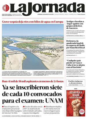 Prima pagina La Jornada di oggi - Quotidiano estero