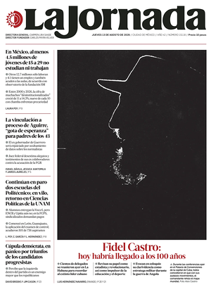 Prima pagina La Jornada di oggi - Quotidiano estero