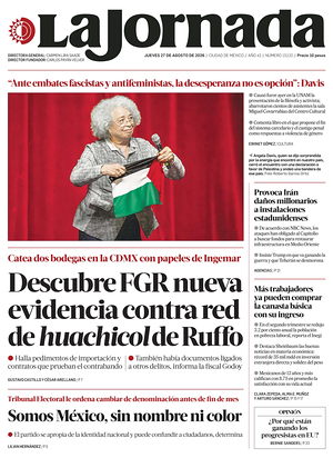 Prima pagina La Jornada di oggi - Quotidiano estero