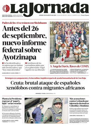 Prima pagina La Jornada di oggi - Quotidiano estero