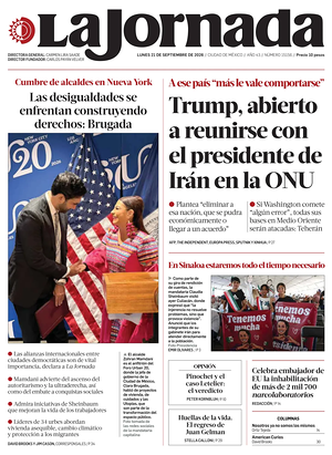 Prima pagina La Jornada di oggi - Quotidiano estero