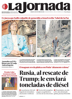 Prima pagina La Jornada di oggi - Quotidiano estero