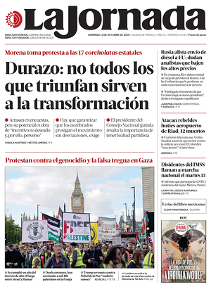 Prima pagina La Jornada di oggi - Quotidiano estero