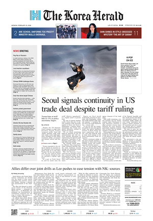 Prima pagina The Korea Herald di oggi - Quotidiano finanza