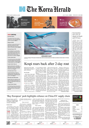 Prima pagina The Korea Herald di oggi - Quotidiano finanza