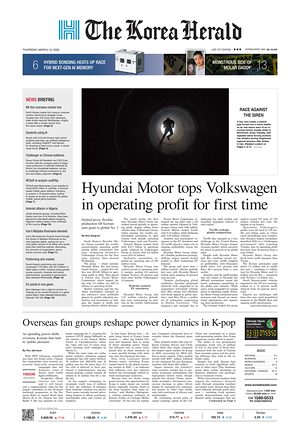 Prima pagina The Korea Herald di oggi - Quotidiano finanza