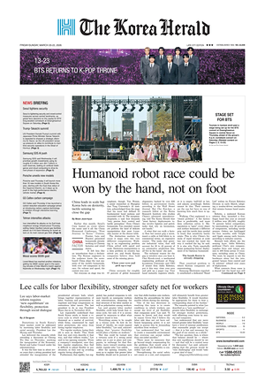 Prima pagina The Korea Herald di oggi - Quotidiano finanza