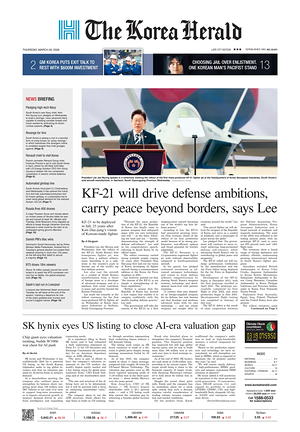 Prima pagina The Korea Herald di oggi - Quotidiano finanza