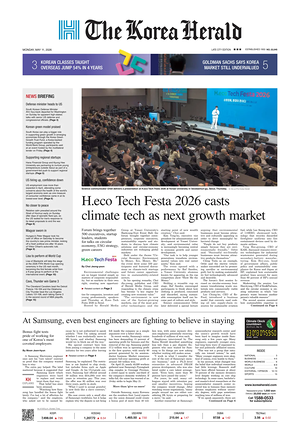 Prima pagina The Korea Herald di oggi - Quotidiano finanza