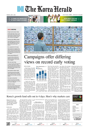 The Korea Herald prima pagina