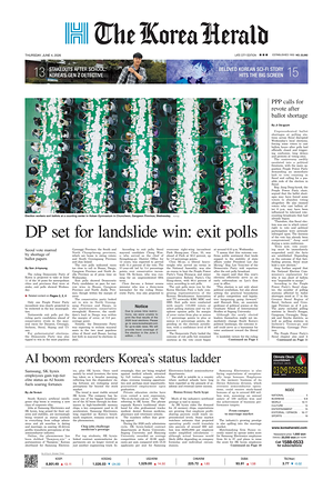 Prima pagina The Korea Herald di oggi - Quotidiano finanza