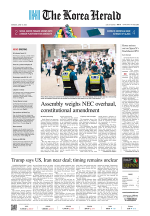 Prima pagina The Korea Herald di oggi - Quotidiano finanza