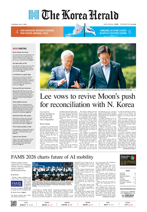 Prima pagina The Korea Herald di oggi - Quotidiano finanza
