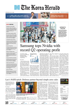 Prima pagina The Korea Herald di oggi - Quotidiano finanza