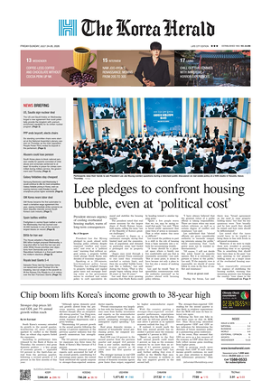 Prima pagina The Korea Herald di oggi - Quotidiano finanza