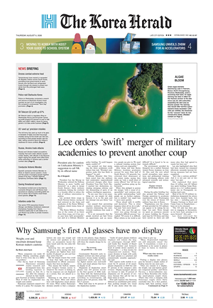 Prima pagina The Korea Herald di oggi - Quotidiano finanza