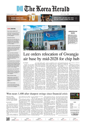 Prima pagina The Korea Herald di oggi - Quotidiano finanza