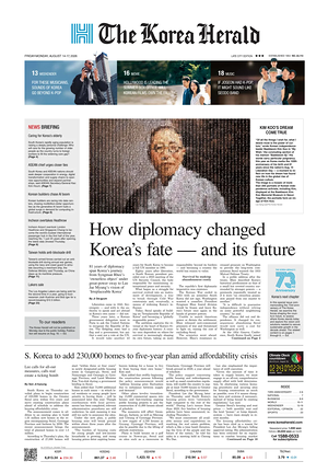 Prima pagina The Korea Herald di oggi - Quotidiano finanza