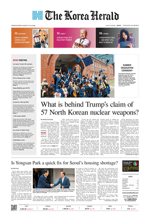 Prima pagina The Korea Herald di oggi - Quotidiano finanza