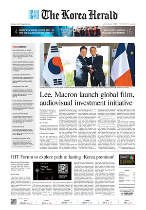 Prima pagina The Korea Herald di oggi - Quotidiano finanza