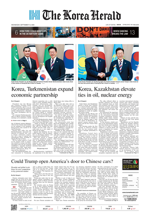 Prima pagina The Korea Herald di oggi - Quotidiano finanza