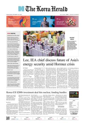 Prima pagina The Korea Herald di oggi - Quotidiano finanza