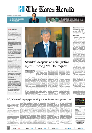 Prima pagina The Korea Herald di oggi - Quotidiano finanza