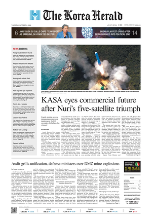 Prima pagina The Korea Herald di oggi - Quotidiano finanza