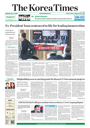Prima pagina The Korea Times di oggi - Quotidiano estero