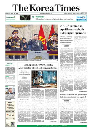 Prima pagina The Korea Times di oggi - Quotidiano estero