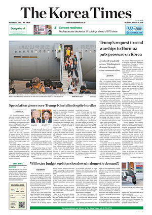 Prima pagina The Korea Times di oggi - Quotidiano estero