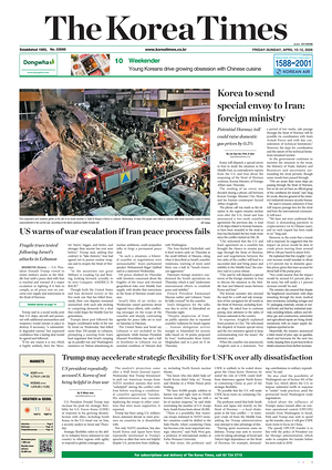 Prima pagina The Korea Times di oggi - Quotidiano estero