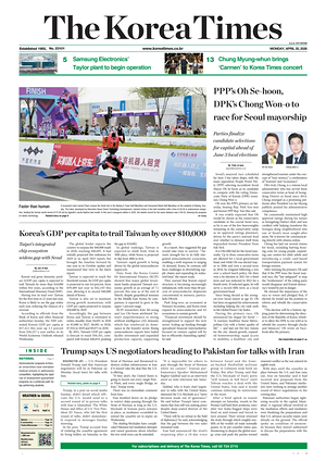 Prima pagina The Korea Times di oggi - Quotidiano estero