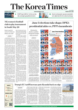 Prima pagina The Korea Times di oggi - Quotidiano estero