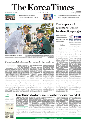 Prima pagina The Korea Times di oggi - Quotidiano estero
