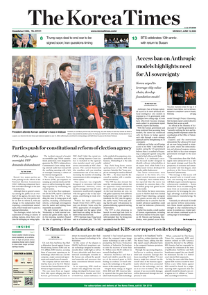 Prima pagina The Korea Times di oggi - Quotidiano estero