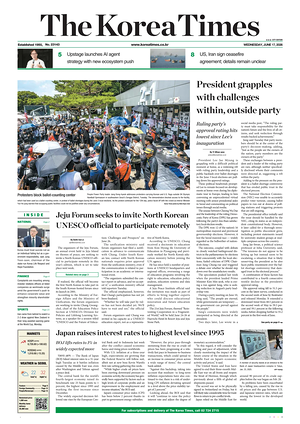 Prima pagina The Korea Times di oggi - Quotidiano estero