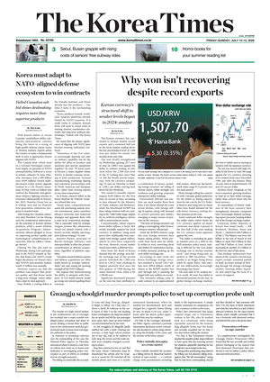 Prima pagina The Korea Times di oggi - Quotidiano estero