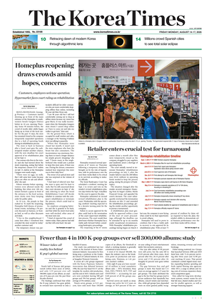 Prima pagina The Korea Times di oggi - Quotidiano estero