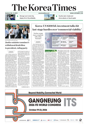 Prima pagina The Korea Times di oggi - Quotidiano estero