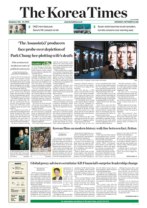Prima pagina The Korea Times di oggi - Quotidiano estero